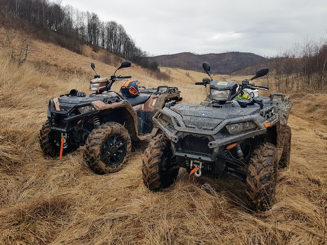 ATVs in sandy terrain