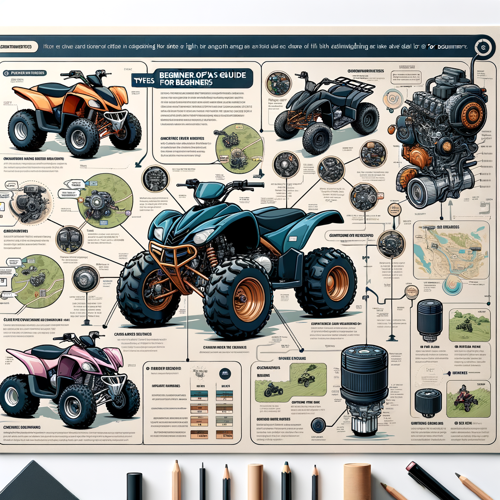 Infographic explaining ATV engine sizes, types, and comparisons for beginners, providing a comprehensive guide to understanding and choosing the right ATV engine size.